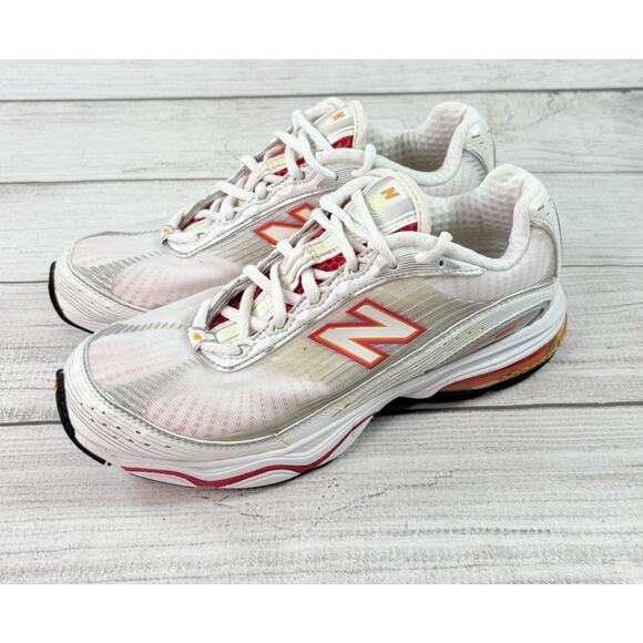 New Balance Shoes - NEW BALANCE Women’s 725 Abzorb Running Shoe Size 9 White Pink/Orange WR725WT